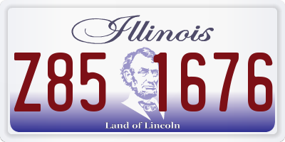 IL license plate Z851676