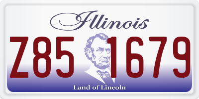 IL license plate Z851679