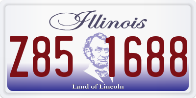 IL license plate Z851688