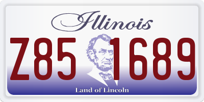 IL license plate Z851689