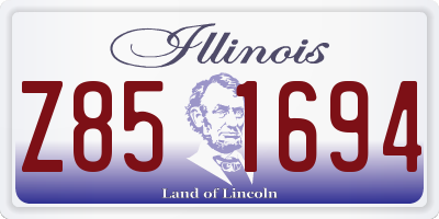 IL license plate Z851694