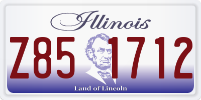 IL license plate Z851712