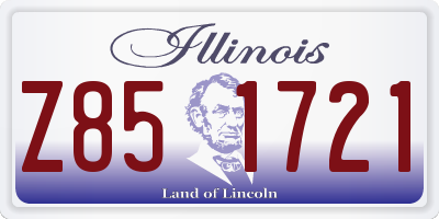 IL license plate Z851721
