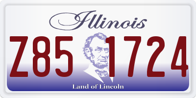 IL license plate Z851724