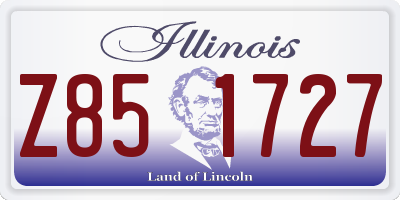 IL license plate Z851727