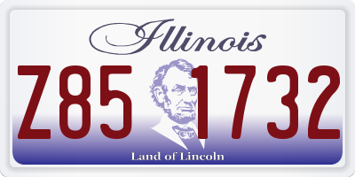 IL license plate Z851732