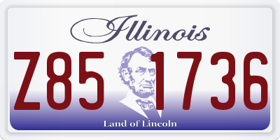 IL license plate Z851736