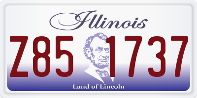 IL license plate Z851737