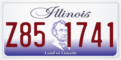 IL license plate Z851741