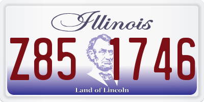IL license plate Z851746