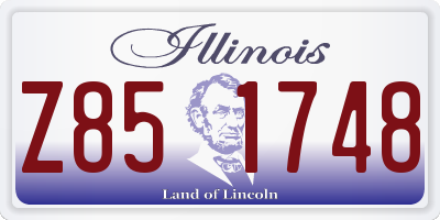 IL license plate Z851748