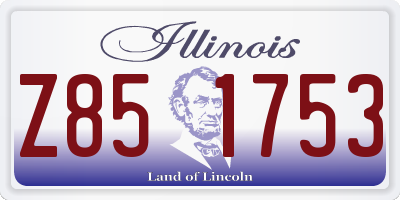 IL license plate Z851753