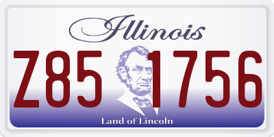 IL license plate Z851756