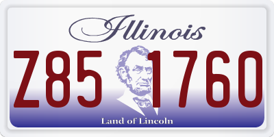 IL license plate Z851760