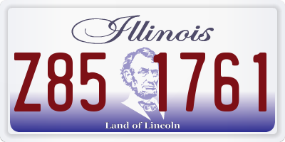 IL license plate Z851761