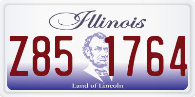 IL license plate Z851764