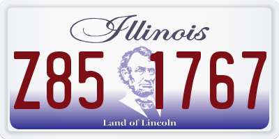 IL license plate Z851767