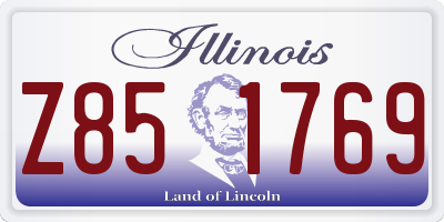 IL license plate Z851769