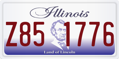 IL license plate Z851776