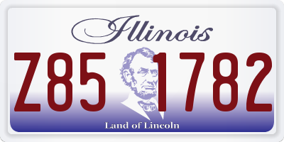 IL license plate Z851782