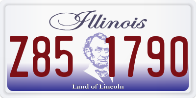 IL license plate Z851790