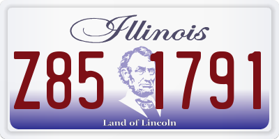IL license plate Z851791