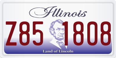 IL license plate Z851808