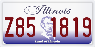 IL license plate Z851819