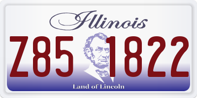 IL license plate Z851822