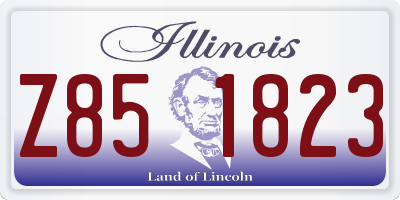 IL license plate Z851823