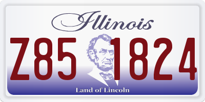 IL license plate Z851824