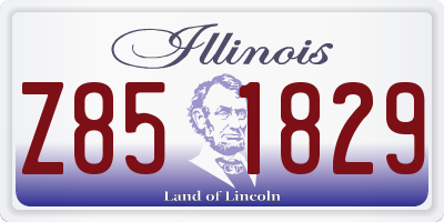 IL license plate Z851829