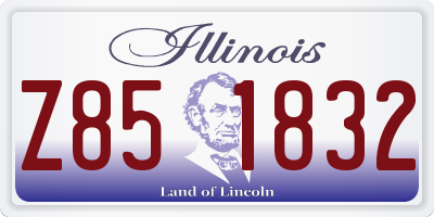 IL license plate Z851832