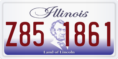 IL license plate Z851861