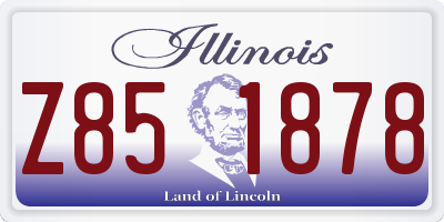 IL license plate Z851878