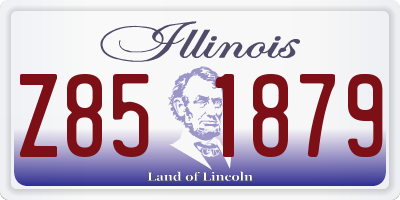 IL license plate Z851879