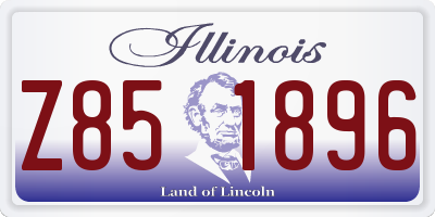IL license plate Z851896