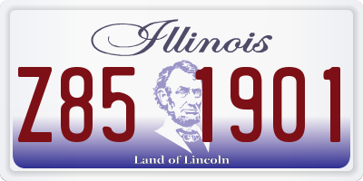 IL license plate Z851901