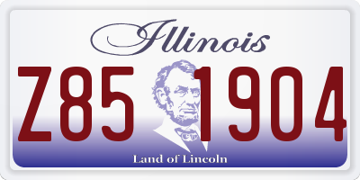 IL license plate Z851904