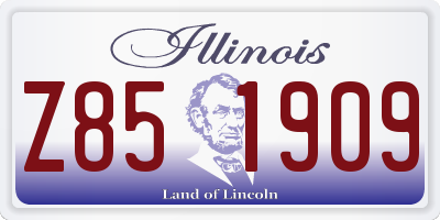 IL license plate Z851909