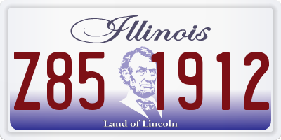 IL license plate Z851912