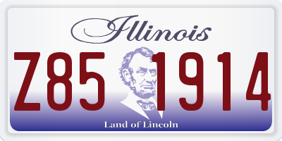 IL license plate Z851914
