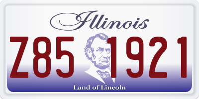 IL license plate Z851921
