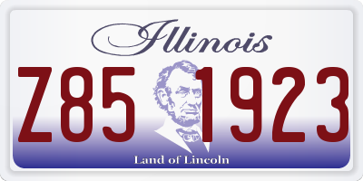 IL license plate Z851923