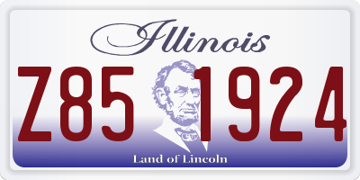 IL license plate Z851924