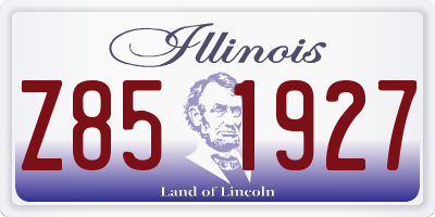 IL license plate Z851927