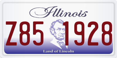 IL license plate Z851928