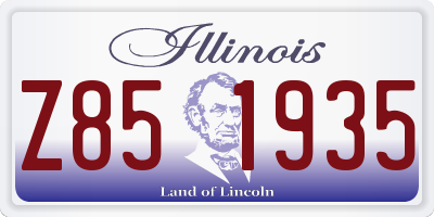 IL license plate Z851935