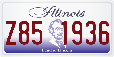 IL license plate Z851936