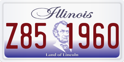 IL license plate Z851960